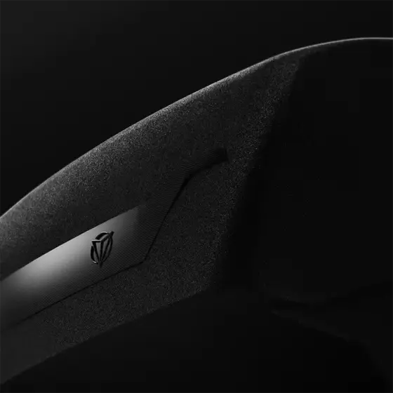 Detailansicht des Vanyx Carbon-Sandwich-Hochdachs mit Logo – ultraleicht und robust